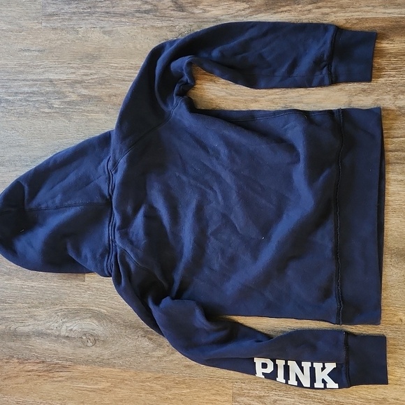 Victoria's Secret PINK PSU Penn State Navy Hoodie with Pink Size XS - Picture 4 of 4